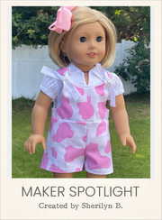 Customer-made Hartford Romper 18 Inch Doll Sewing Pattern