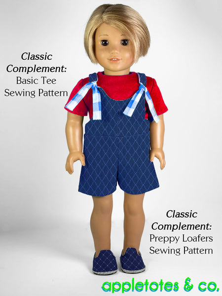 Hartford Romper 18 Inch Doll Sewing Pattern