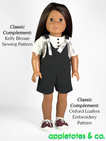 Hartford Romper 18 Inch Doll Sewing Pattern