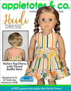 Heidi Dress 18 Inch Doll Sewing Pattern