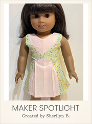Customer-made Herzen Dress 18 Inch Doll Sewing Pattern