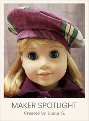 Customer-made High Fashion Beret 18 Inch Doll Sewing Pattern
