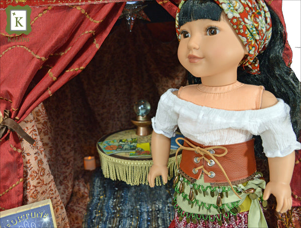 Fortune Teller Costume 18 Inch Doll Sewing Pattern