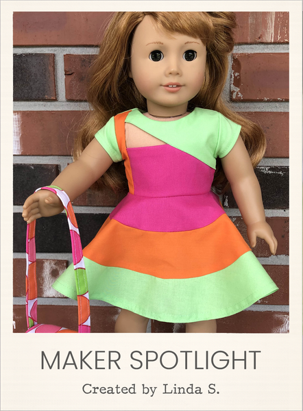 Jenna Dress 18 Inch Doll Sewing Pattern