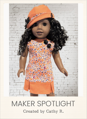 Customer-made Jessa Dress 18 Inch Doll Sewing Pattern