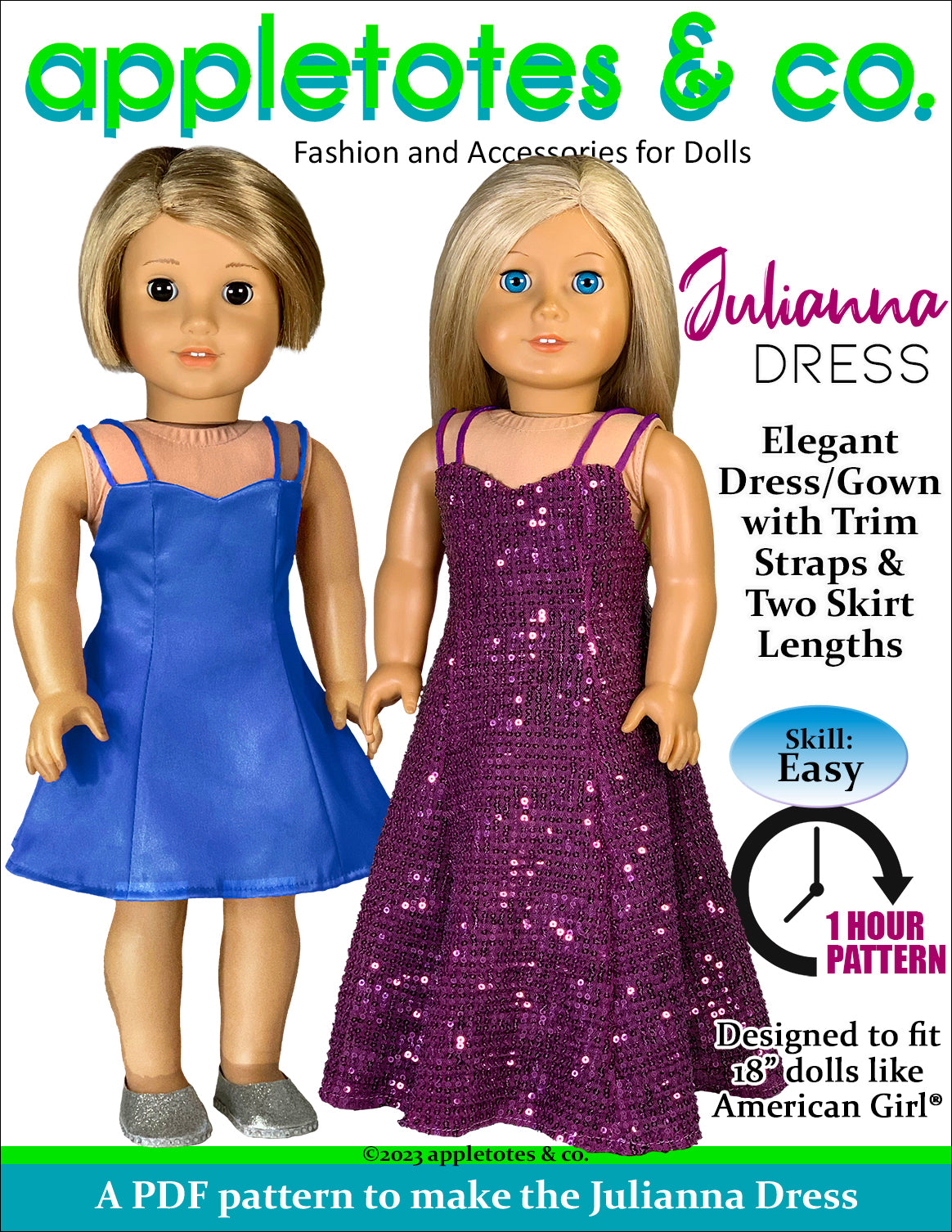 doll dress patterns Beginner Sewing Tutorial: How to Sew a Doll Dress LeahDay.com