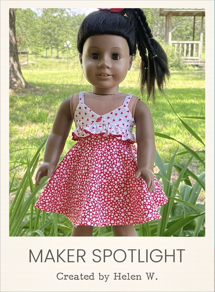 Kesha Dress 18 Inch Doll Sewing Pattern