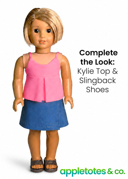 Free Wrap Skirt Sewing Pattern for 18 Inch Dolls