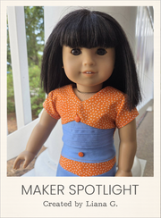 Customer-made Kyra Top 18 Inch Doll Sewing Pattern