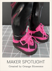 Customer-made Lee Sneakers ITH Embroidery Patterns for 18 Inch Dolls