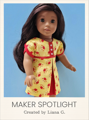 Customer-made Lily Dress Sewing Pattern for 18 Inch Dolls