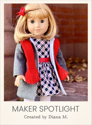Customer-made Manhattan Coat 18 Inch Doll Sewing Pattern