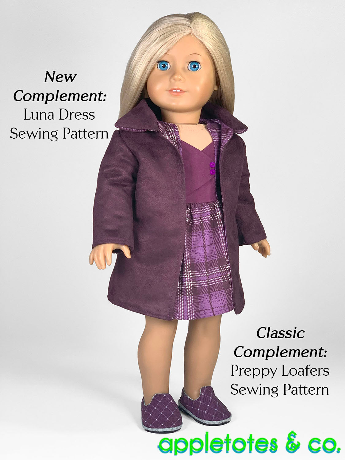 Manhattan Coat 18 Inch Doll Sewing Pattern – Appletotes & Co.