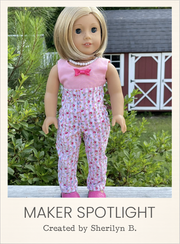 Customer-made Marbella Pantsuit 18 Inch Doll Sewing Pattern