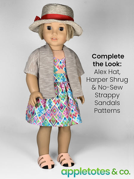 Marina Dress 18 Inch Doll Sewing Pattern