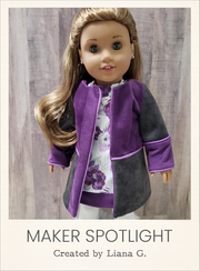 Customer-made Milan Coat 18 Inch Doll Sewing Pattern