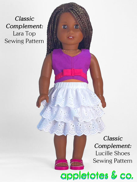 Monrovia Skirt 18 Inch Doll Sewing Pattern