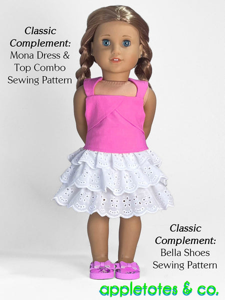 Monrovia Skirt 18 Inch Doll Sewing Pattern