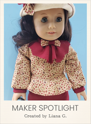 Customer-made Papillon Blouse Sewing Pattern for 18 Inch Dolls