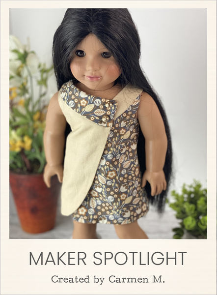 Penelope Dress Sewing Pattern for 18 Inch Dolls