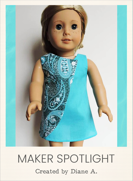 Penelope Dress Sewing Pattern for 18 Inch Dolls