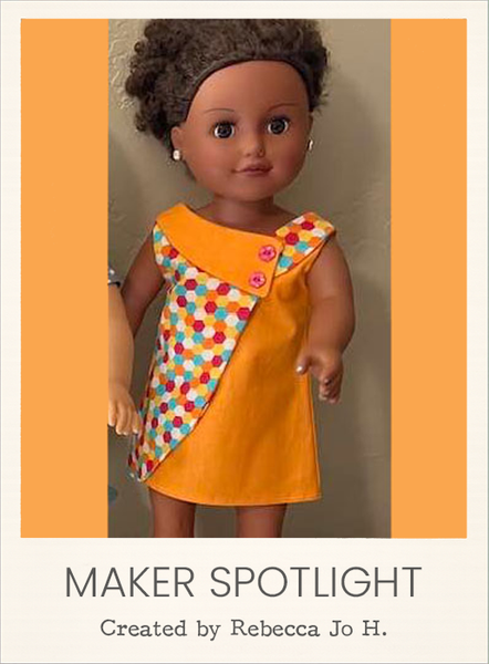 Penelope Dress Sewing Pattern for 18 Inch Dolls