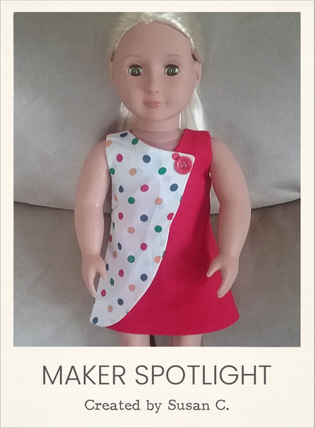 Penelope Dress Sewing Pattern for 18 Inch Dolls