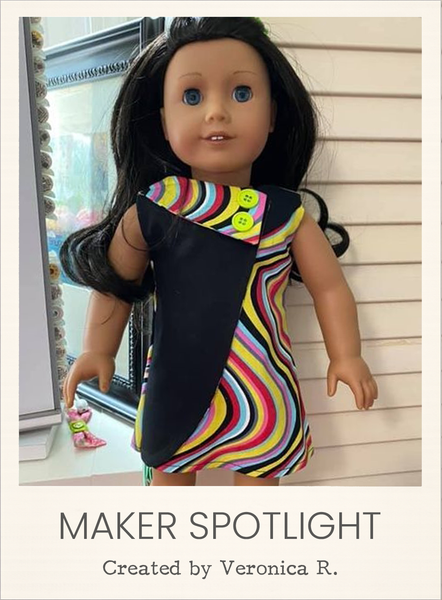 Penelope Dress Sewing Pattern for 18 Inch Dolls