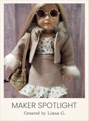 Customer-made Peplum Skirt Sewing Pattern for 18 Inch Dolls