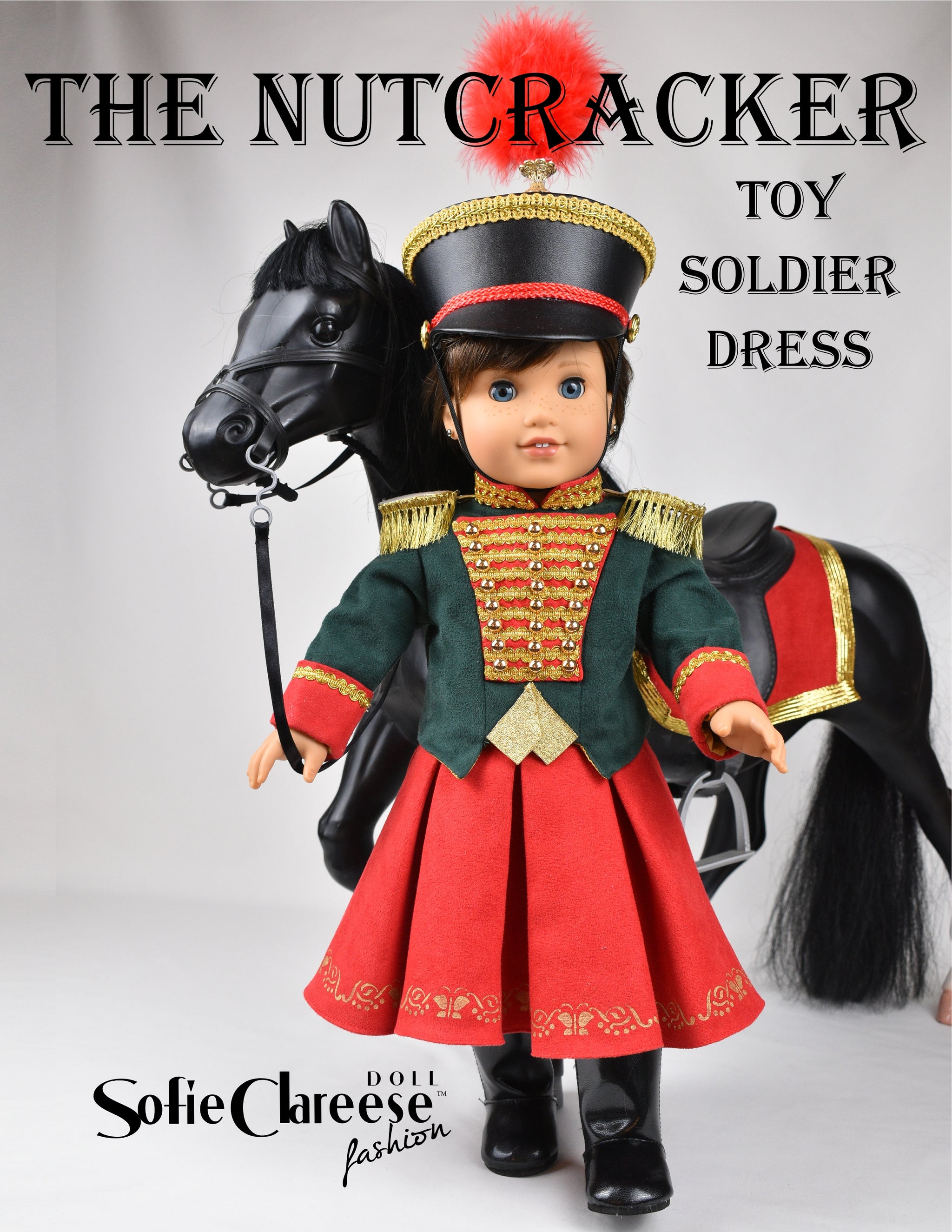 nutcracker dress Sofie's Nutcracker Solider Dress 18 Inch Doll Sewing Pattern – Appletotes &  Co