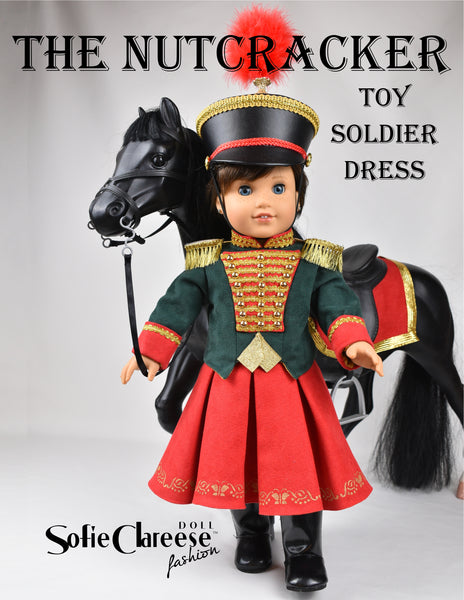 Sofie's Nutcracker Solider Dress 18 Inch Doll Sewing Pattern