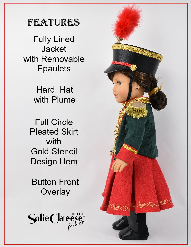 Sofie's Nutcracker Solider Dress 18 Inch Doll Sewing Pattern ...