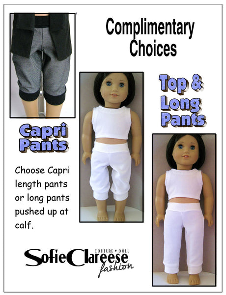 Sofie's Tuxedo Blazer Weekend Set 18 Inch Doll Sewing Pattern