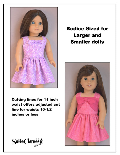 Sofie's Pleasant Day Sundress 18 Inch Doll Sewing Pattern