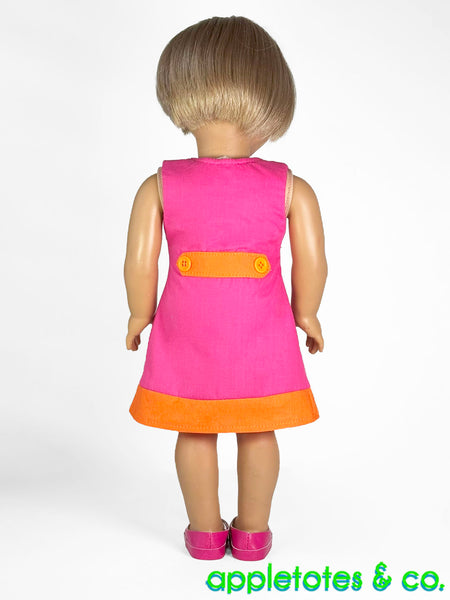 Pinky Dress 18 Inch Doll Sewing Pattern