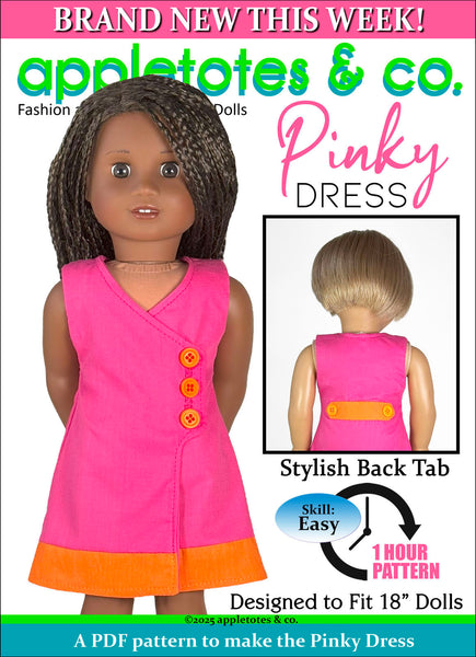 Pinky Dress 18 Inch Doll Sewing Pattern