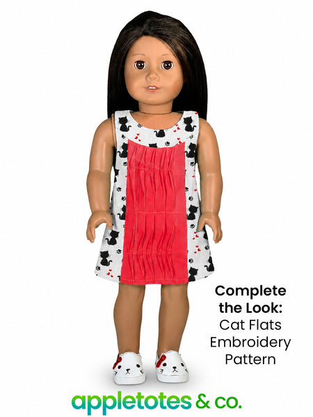 Portia Dress 18 Inch Doll Sewing Pattern