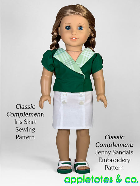 Rochelle Top 18 Inch Doll Sewing Pattern