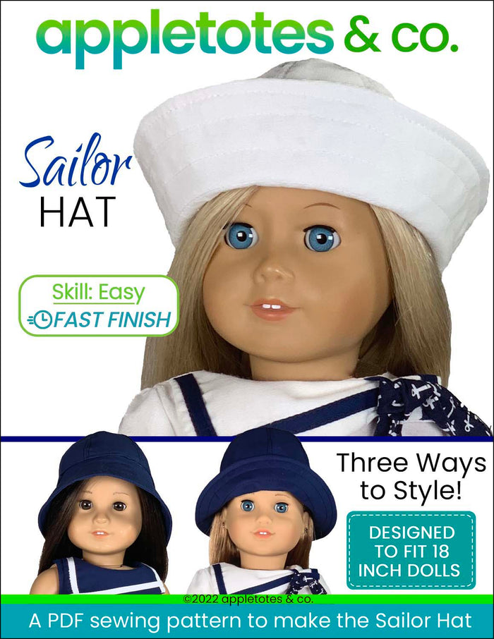 Sailor Hat 18 Inch Doll Pattern