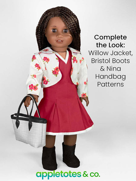 Sandra Dress 18 Inch Doll Sewing Pattern