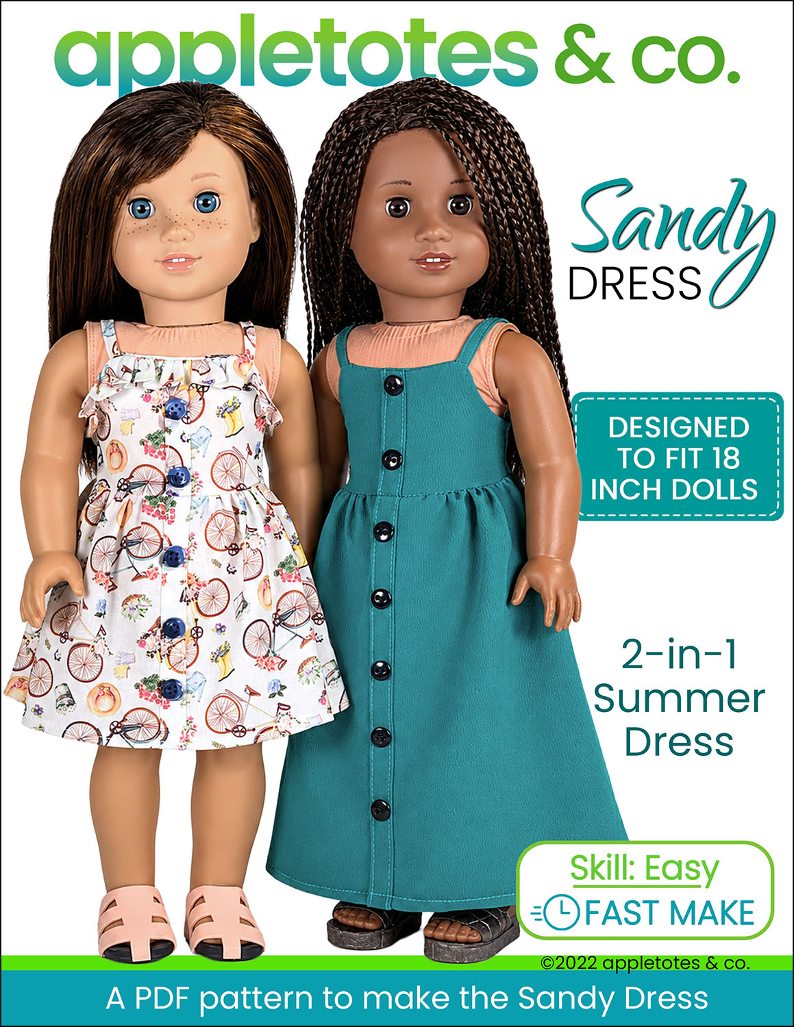 Sandy Dress 18 Inch Doll Sewing Pattern