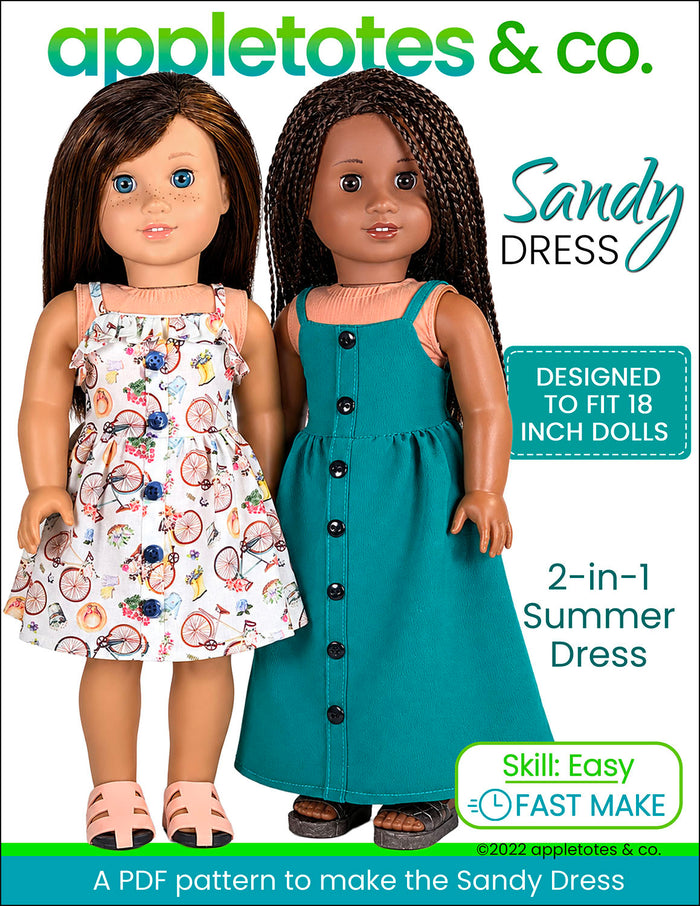 Sandy Dress 18 Inch Doll Sewing Pattern