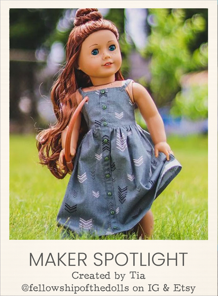 Sandy Dress 18 Inch Doll Sewing Pattern