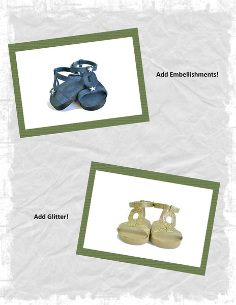 Full Circle Sandal 18 Inch Doll Sewing Pattern