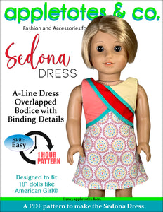 Sedona Dress 18 Inch Doll Sewing Pattern