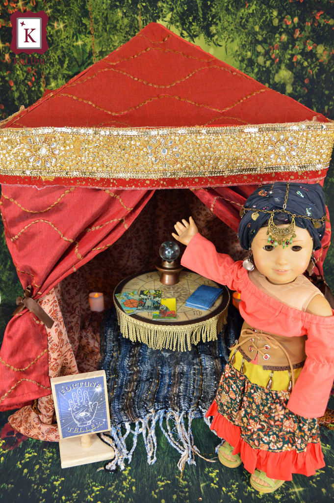 fortune teller tent Fortune Teller Tent 18 Inch Doll Sewing Pattern – Appletotes & Co