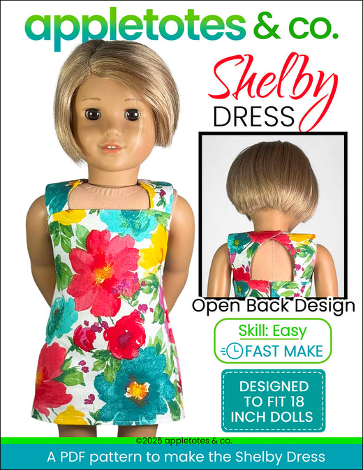 Shelby Dress 18 Inch Doll Sewing Pattern