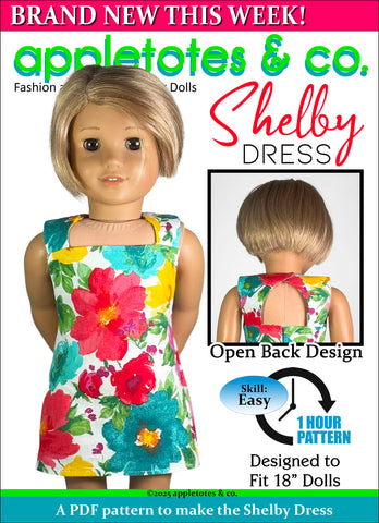 Shelby Dress 18 Inch Doll Sewing Pattern