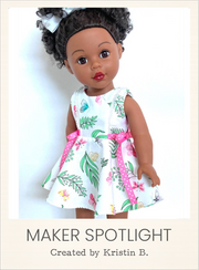Customer-made Sheridan Dress 18 Inch Doll Sewing Pattern