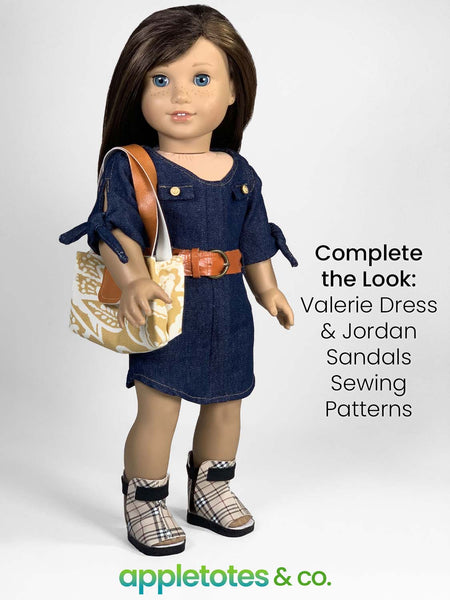 Snappy Handbag Sewing Pattern for 18 Inch Dolls
